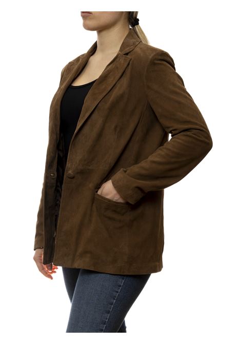 blazer camoscio moro PK BY PASKAL | 126CAM-FORESTA